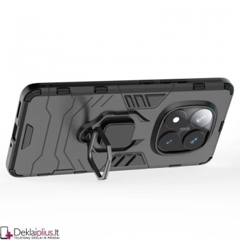 Sustiprintas dėklas 4in1 - juodas (Xiaomi Redmi Note 14 Pro Plus 5G)